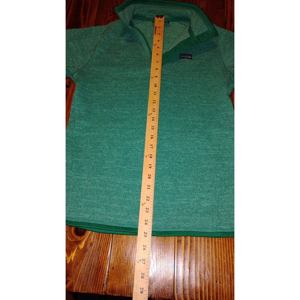 Patagonia Women’s Medium Green Better Sweater 1/4 Zip Cozy Outdoor Pullover - Picture 9 of 9